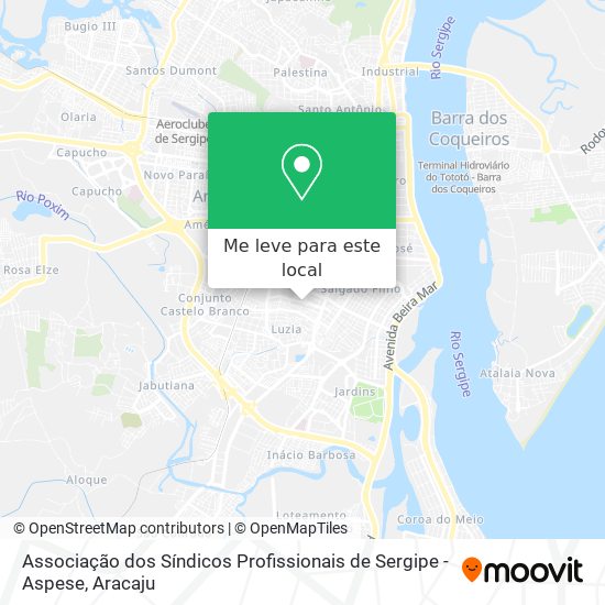 Associação dos Síndicos Profissionais de Sergipe - Aspese mapa