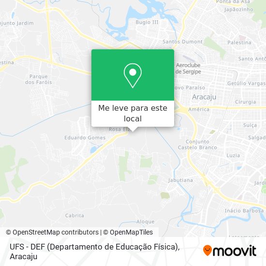 UFS - DEF (Departamento de Educação Física) mapa