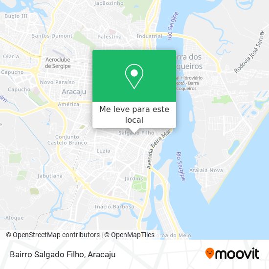 Bairro Salgado Filho mapa