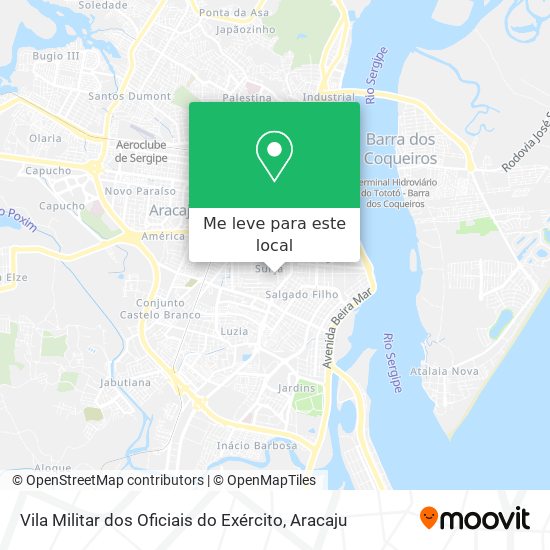 Vila Militar dos Oficiais do Exército mapa