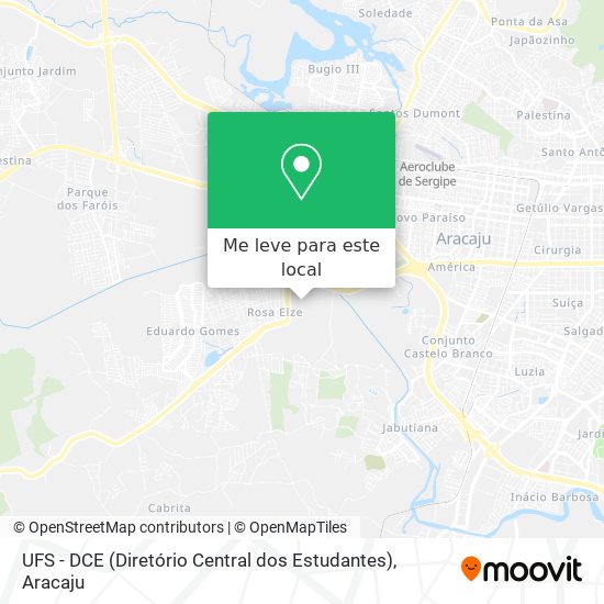 UFS - DCE (Diretório Central dos Estudantes) mapa