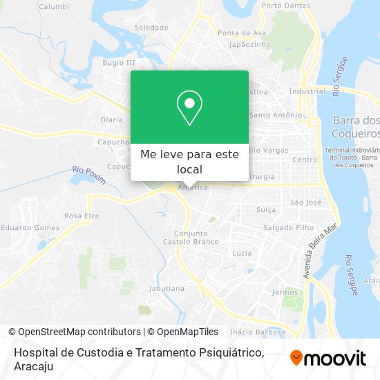 Hospital de Custodia e Tratamento Psiquiátrico mapa