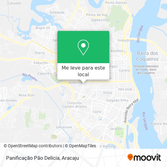 Panificação Pão Delícia mapa