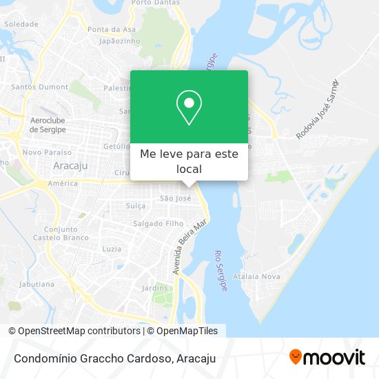 Condomínio Graccho Cardoso mapa
