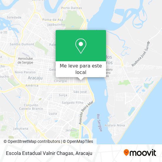 Escola Estadual Valnir Chagas mapa