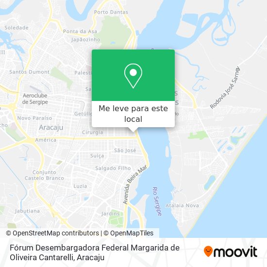 Fórum Desembargadora Federal Margarida de Oliveira Cantarelli mapa