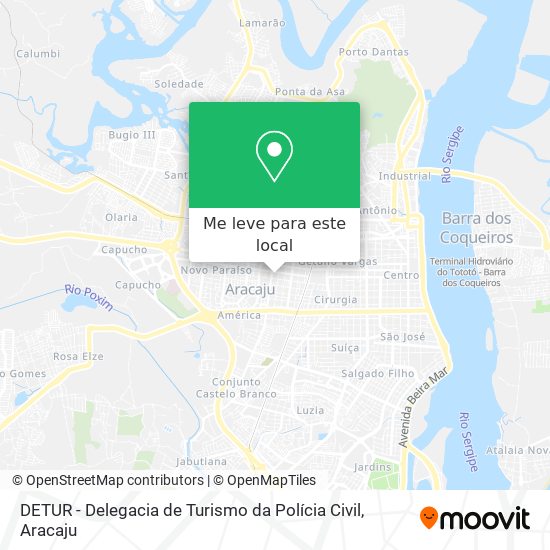 DETUR - Delegacia de Turismo da Polícia Civil mapa