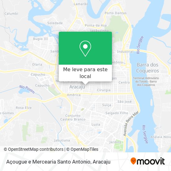 Açougue e Mercearia Santo Antonio mapa