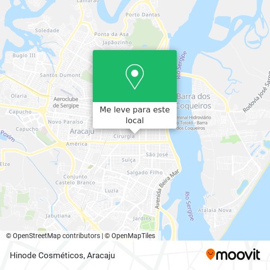Hinode Cosméticos mapa