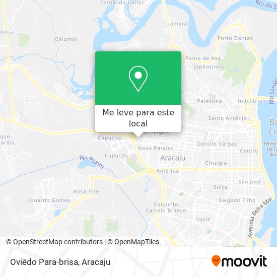 Oviêdo Para-brisa mapa