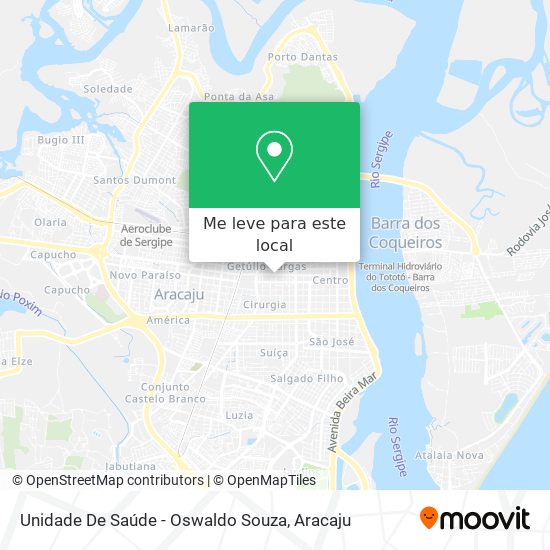 Unidade De Saúde - Oswaldo Souza mapa