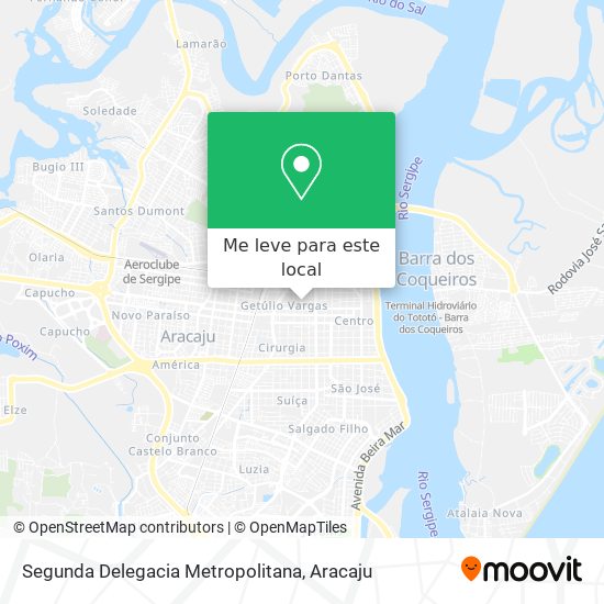 Segunda Delegacia Metropolitana mapa