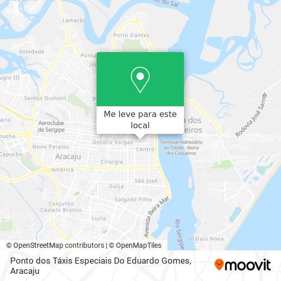 Ponto dos Táxis Especiais Do Eduardo Gomes mapa