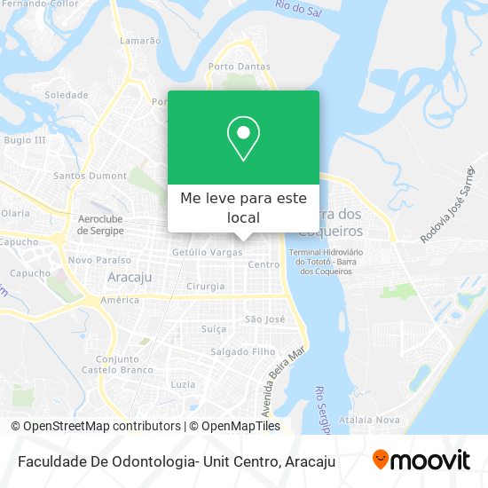 Faculdade De Odontologia- Unit Centro mapa