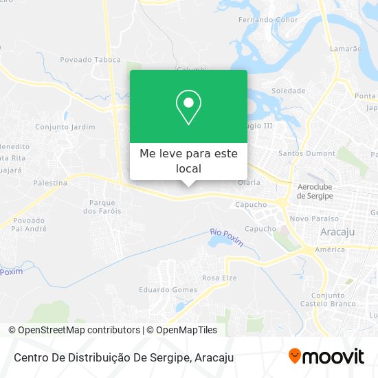 Centro De Distribuição De Sergipe mapa