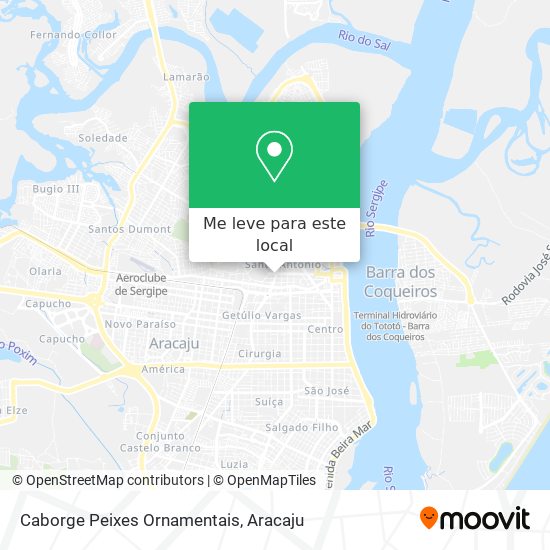Caborge Peixes Ornamentais mapa