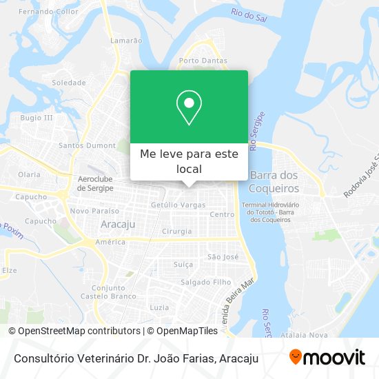 Consultório Veterinário Dr. João Farias mapa