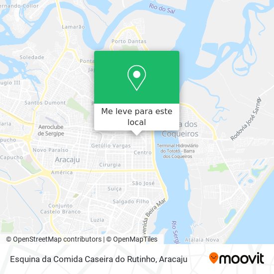 Esquina da Comida Caseira do Rutinho mapa