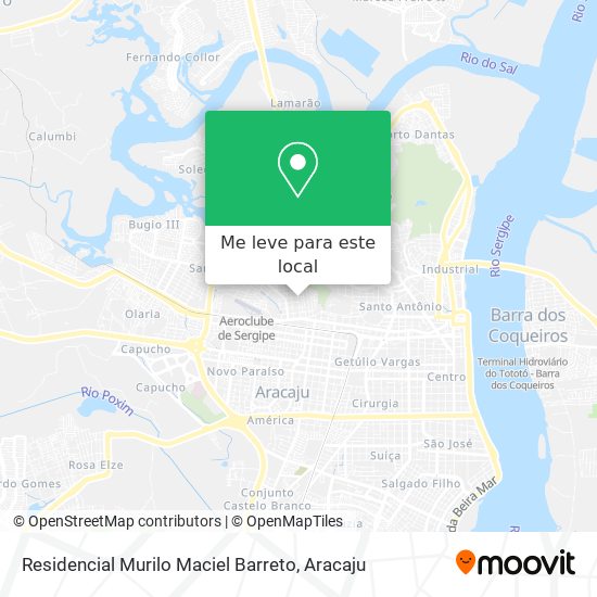 Residencial Murilo Maciel Barreto mapa