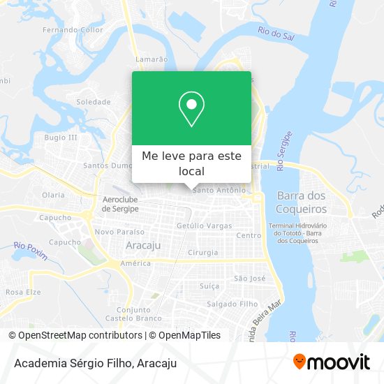 Academia Sérgio Filho mapa
