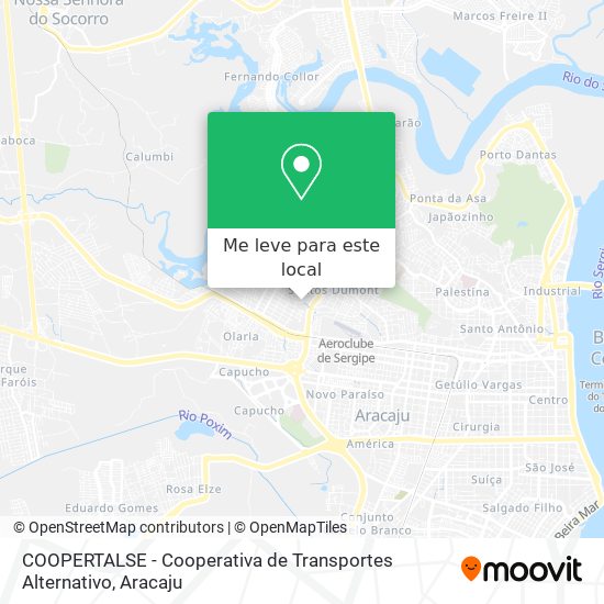 COOPERTALSE - Cooperativa de Transportes Alternativo mapa