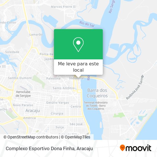 Complexo Esportivo Dona Finha mapa