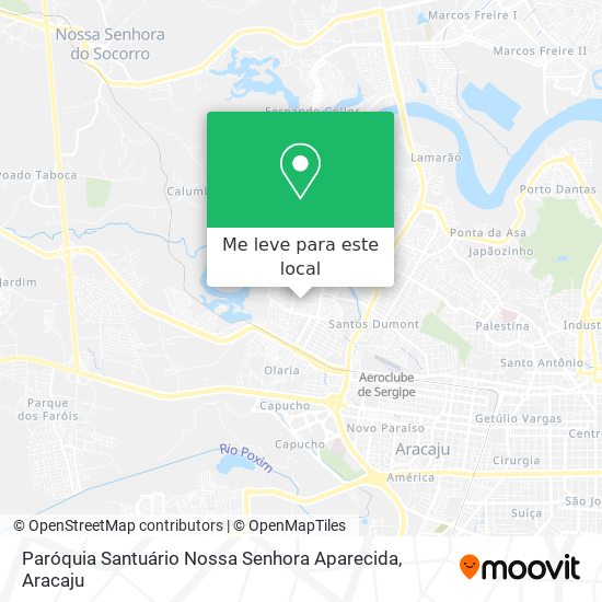 Paróquia Santuário Nossa Senhora Aparecida mapa