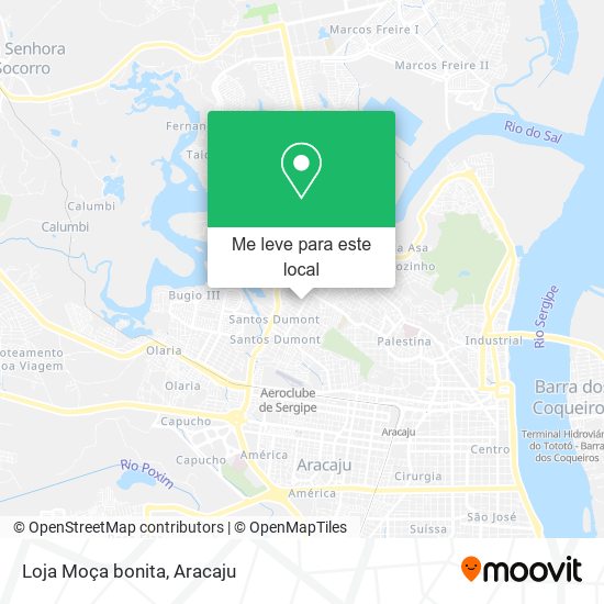 Loja Moça bonita mapa