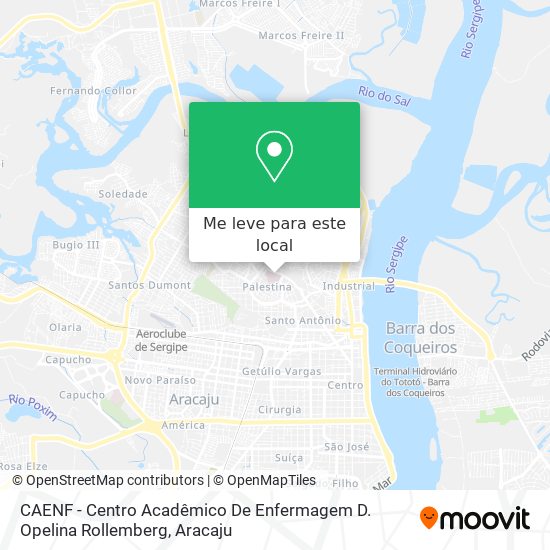 CAENF - Centro Acadêmico De Enfermagem D. Opelina Rollemberg mapa