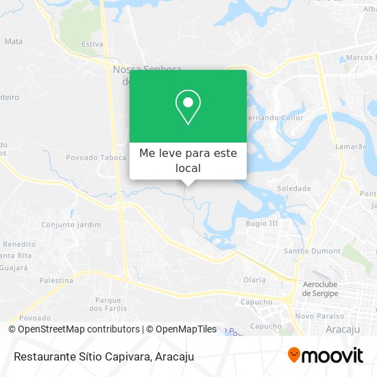 Restaurante Sítio Capivara mapa