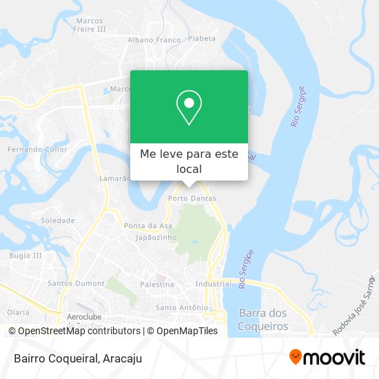 Bairro Coqueiral mapa