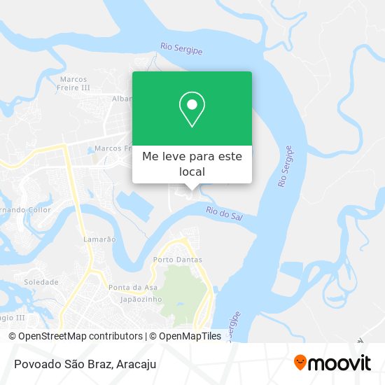 Povoado São Braz mapa