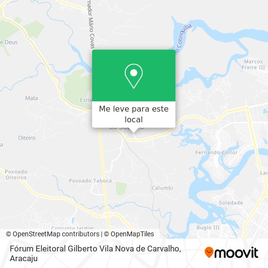 Fórum Eleitoral Gilberto Vila Nova de Carvalho mapa