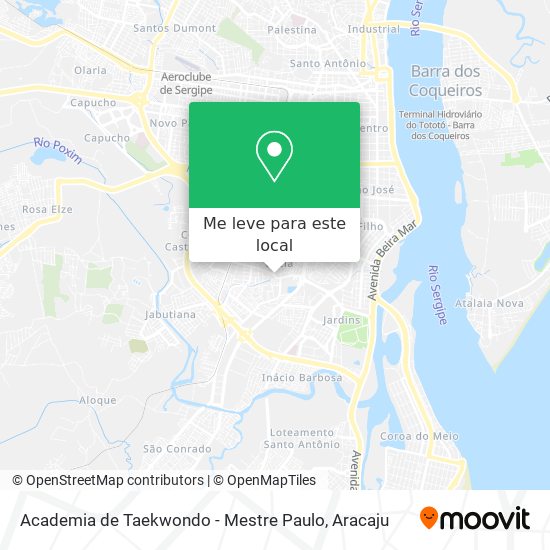 Academia de Taekwondo - Mestre Paulo mapa