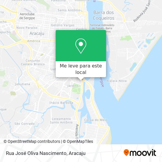 Rua José Oliva Nascimento mapa