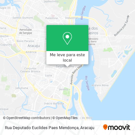 Rua Deputado Euclídes Paes Mendonça mapa