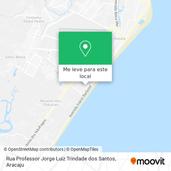 Rua Professor Jorge Luiz Trindade dos Santos mapa