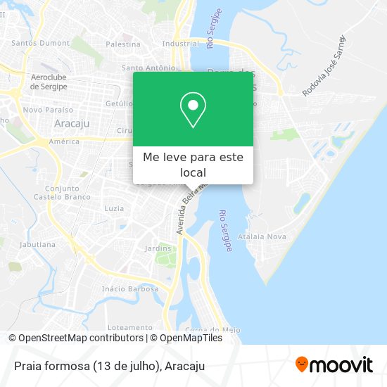 Praia formosa (13 de julho) mapa
