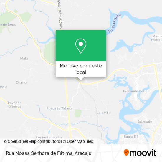 Rua Nossa Senhora de Fátima mapa