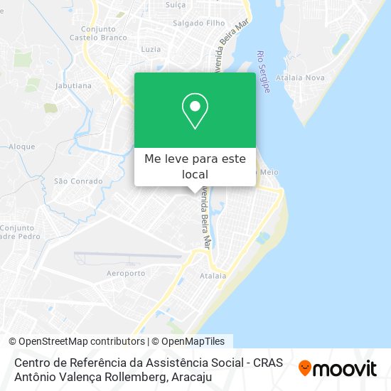 Centro de Referência da Assistência Social - CRAS Antônio Valença Rollemberg mapa