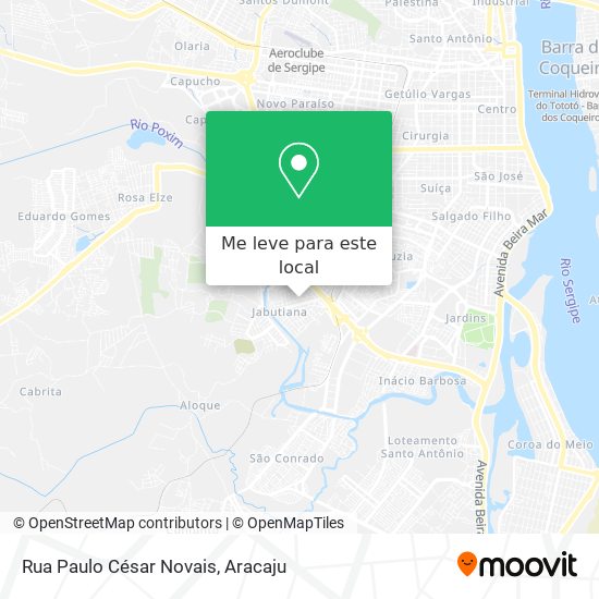 Rua Paulo César Novais mapa