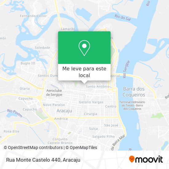 Rua Monte Castelo 440 mapa