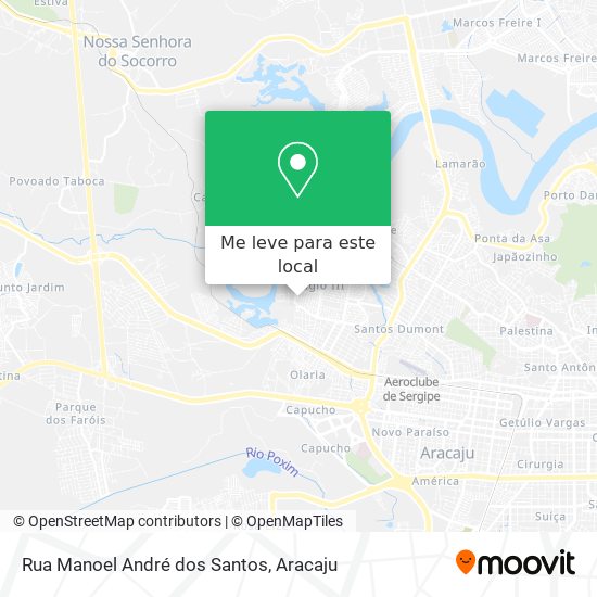 Rua Manoel André dos Santos mapa