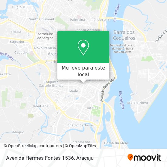 Avenida Hermes Fontes 1536 mapa