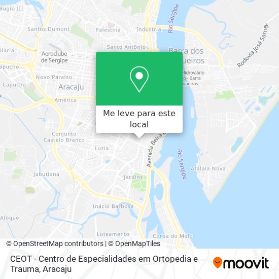 CEOT - Centro de Especialidades em Ortopedia e Trauma mapa