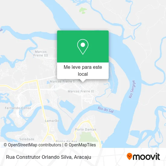 Rua Construtor Orlando Silva mapa