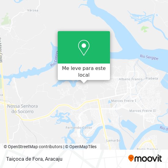 Taiçoca de Fora mapa