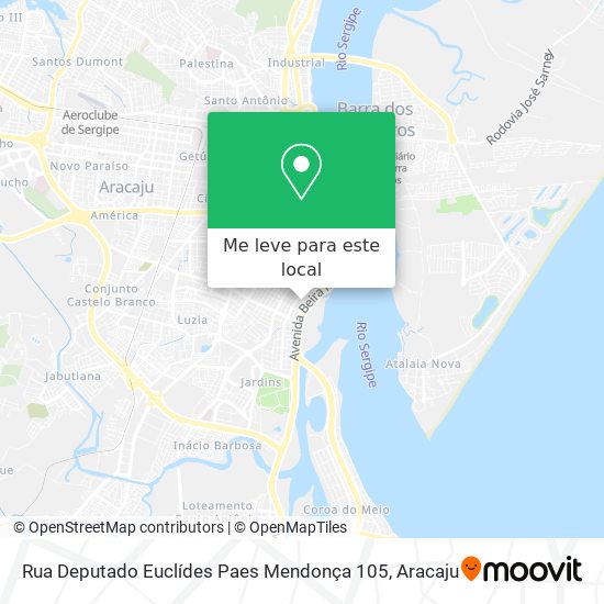 Rua Deputado Euclídes Paes Mendonça 105 mapa