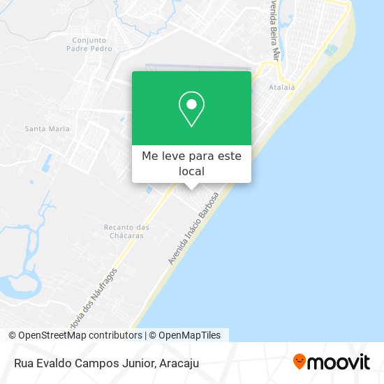 Rua Evaldo Campos Junior mapa