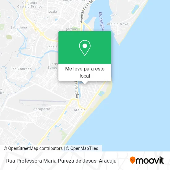 Rua Professora Maria Pureza de Jesus mapa